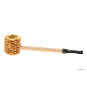 “Short Stop“ Corn Cob little pipe - black