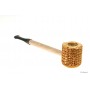 “Short Stop“ Corn Cob little pipe - black
