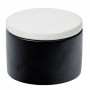 Cylindrical Ceramic Tobacco jar - Black/White
