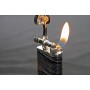 Tsubota Pearl “Stanley“ pipe lighter - black leather