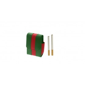 Bi-color cigarette pack & lighter holder