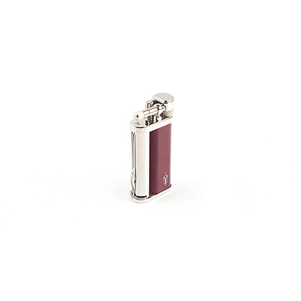 Tsubota Pearl “Savinelli“ pipe lighter with pipe tools - Red Laque