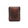 Leather sewn by hand cigar case Stortignaccolo for 4 Scorciato - Tan