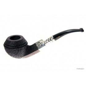 BollitoPipe 60th anniversary by Les Wood - Ferndown - Bark * * * with silver spigot square - Bent Rhodesian Limited Edition 41