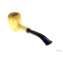 Acrylic “Blue“ mouthpiece for corncob pipes - Light Bent