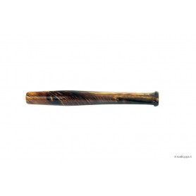 Acrylic “Dark Amber“ mouthpiece for corncob pipes - Straight