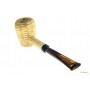 Acrylic “Dark Amber“ mouthpiece for corncob pipes - Straight
