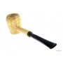 Acrylic “Black“ mouthpiece for corncob pipes - Straight