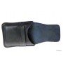 Leather sewn by hand cigar case Stortignaccolo for 4 Scorciato - Blue