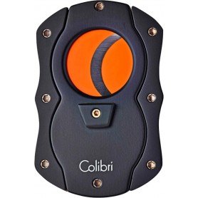 Colibri Cigar Cutter "Color Cut" - Black/Orange
