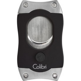 Colibri Cigar Cutter Monza S-Cut - Black/Silver