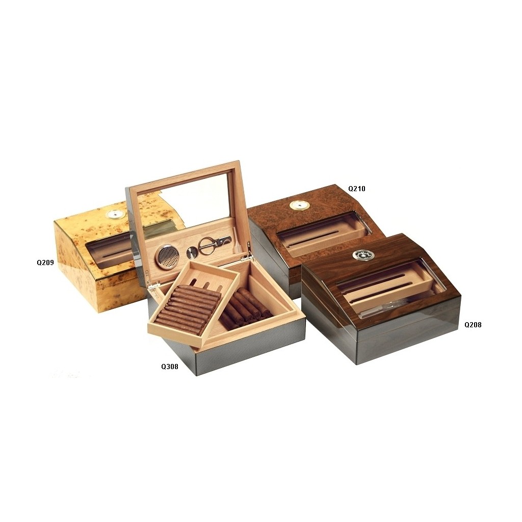 Humidor for 60 cigars with Glass