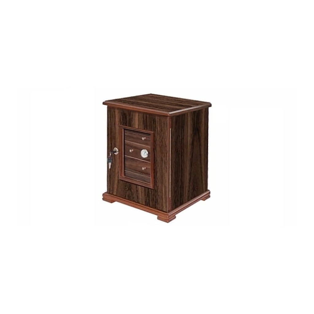 Cigar cabinet 5 drawers -walnut high polished
