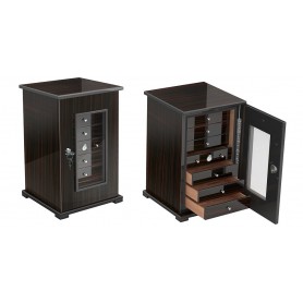 Cigar cabinet 5 drawers - ebony mat