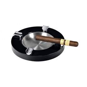 Round cigar ashtray - black lacque