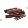 Fingered leather cigar case for 2 Double Corona cigars
