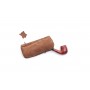Bolsa Savinelli en cuero marrón para 1 pipa y accessorios