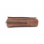 Savinelli pouch cognac leather for 1 pipe, tobacco and accessories