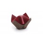 Soporte para pipas y objetos Savinelli "Origami" en cuero - marrón y amaranto