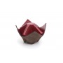Soporte para pipas y objetos Savinelli "Origami" en cuero - marrón y amaranto