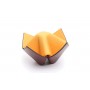 Soporte para pipas y objetos Savinelli "Origami" en cuero - amarillo y bordeaux