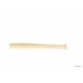 Acrylic “White“ mouthpiece for corncob pipes - Straight